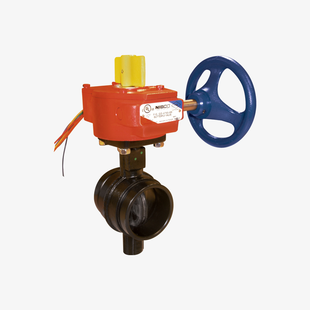 İzleme Anahtarlı Kelebek Vana Yivli